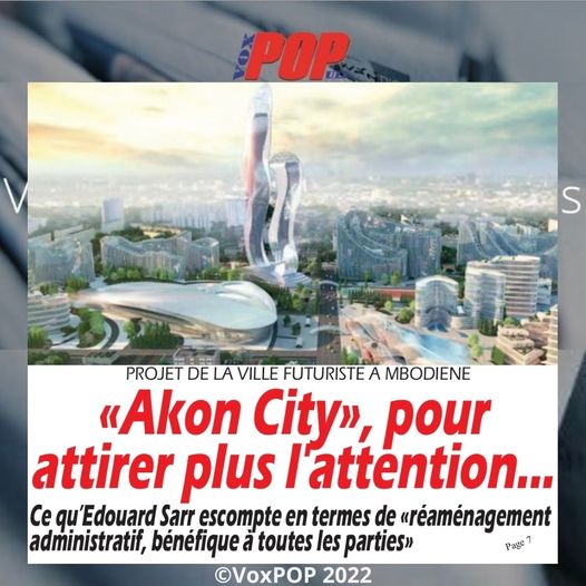 Projet Akon city a mbodiene, les discussions entre les promoteurs de Akon City et les autoritÃ©s sÃ©nÃ©galaises  en attente de finalisation